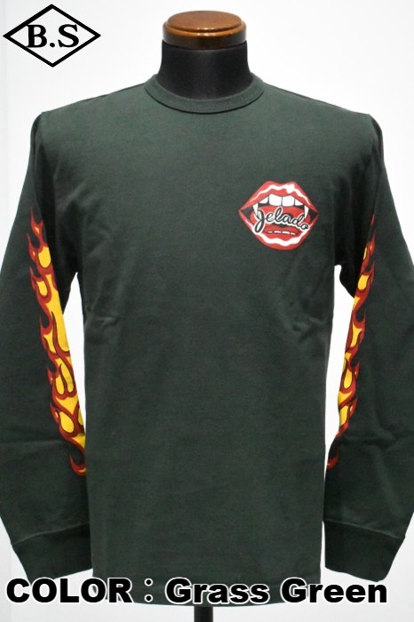 JELADO / ジェラード JELADO 長袖Tシャツ AB13233 Flame Sleeve Tee