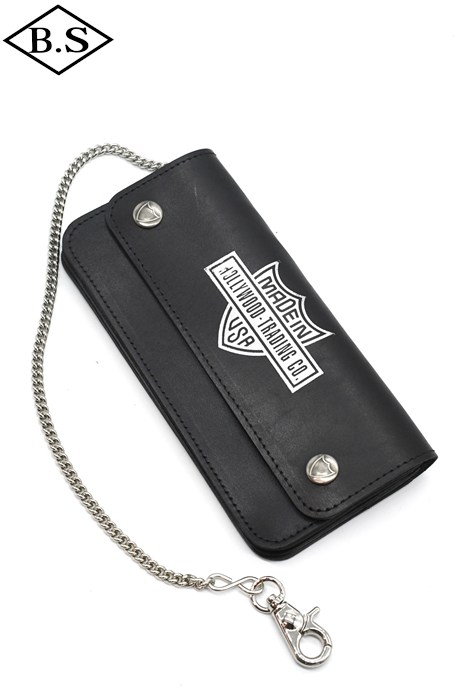 エイチティーシー HTC（Hollywood trading Company)  ウォレット TYPE-2 SHIELD FOIL BIKER WALLET W / CHAME