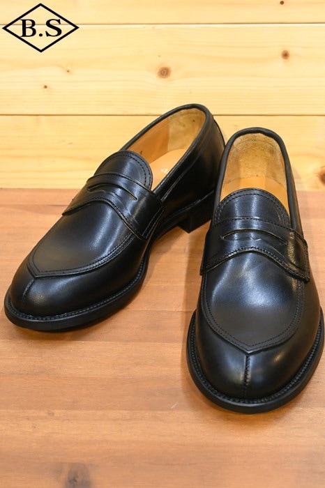 メイカーズ MAKERS シューズ CDVN-01 BUTT V TIP LOAFER BLACK ホースバット ローファー ブラック 