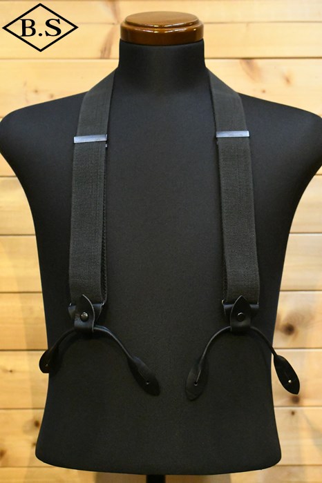 ナイジェル ケーボン Nigel Cabourn 小物 80480064000 US ARMY SUSPENDER US アーミーサスペンダー チャコールグレー