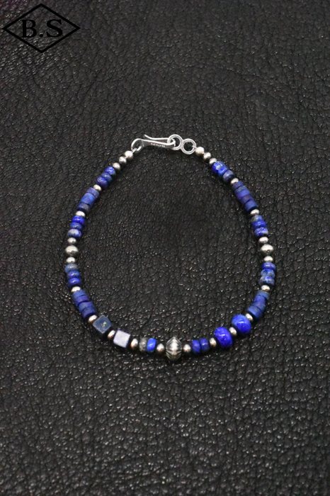 インディアンジュエリー INDIAN JEWELRY 小物 ブレスレット FB38-023 ナバホパール シェル ラピスラズリ 20cm
