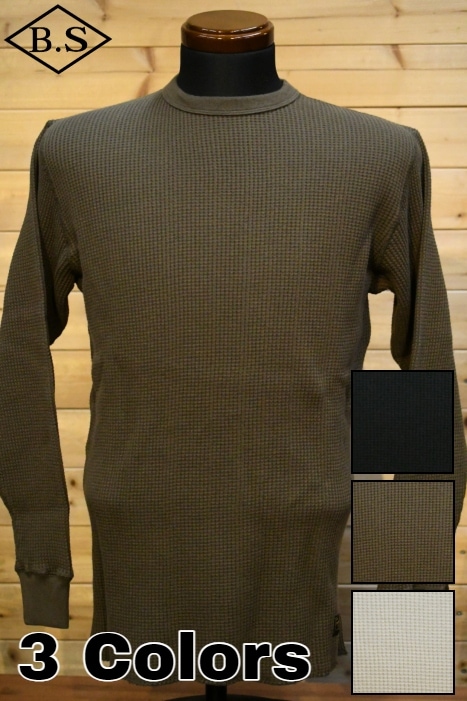 トロフィークロージング TROPHY CLOTHING 長袖Tシャツ TR23AW-205 Heavy Waffle Mil L/S Tee
