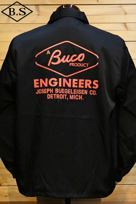 リアルマッコイズ  REAL MCCOYS アウター BJ24004 BUCO COACH JACKET / ENGINEERS BLACK