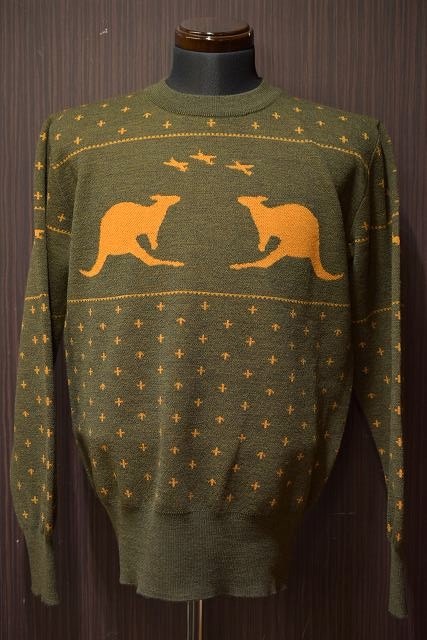 ナイジェルケーボン Nigel Cabourn AN2AC SWEATER ジャガード カンガルー セーター