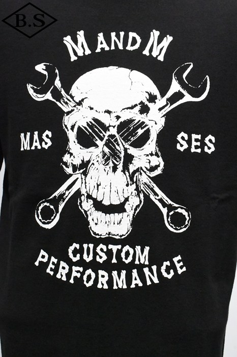MASSES / マシス MASSES 長袖Tシャツ M&M×MASSES T-SHIRT SKULL