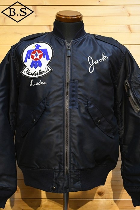 リアルマッコイズ  REAL MCCOYS アウター MJ23004 TYPE L-2A THUNDERBIRDS NAVY