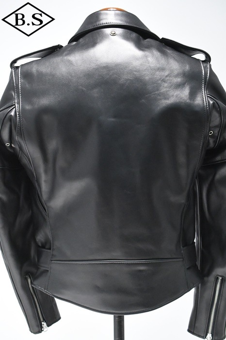 「とり天五郎」 Schott ブラック レザー ライダースジャケット M Schott / ショット schott レザージャケット 7823950097 618