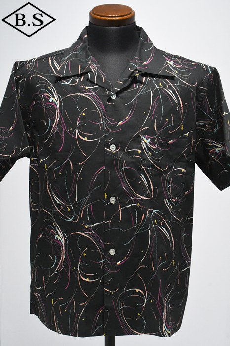 【期間限定ポイント10%】アトラクションズ Attractions 半袖シャツ Lot.886Atomic Cotton Shirt S/S Black