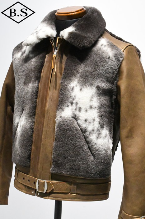 リアルマッコイズ REAL McCOYS レザージャケット MJ23123 AKLAK Grizzly JACKET BROWN, JACOB BROWN