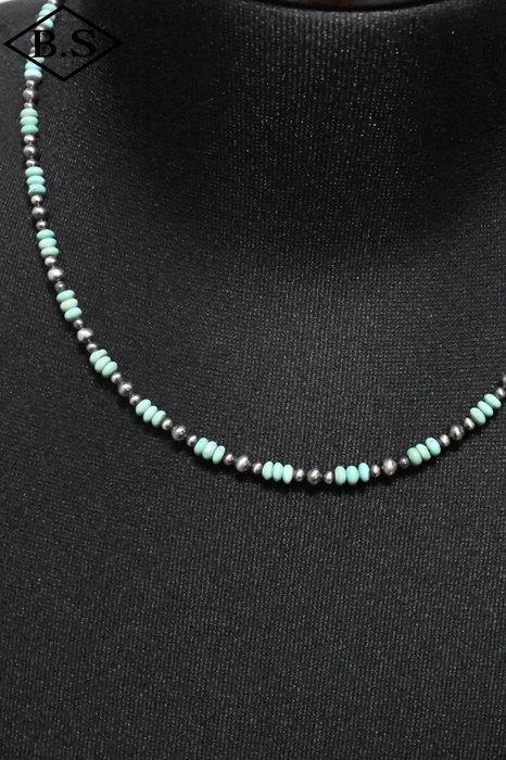 インディアンジュエリー　ナバホ ネックレス インディアンジュエリー ナバホ キングマンターコイズ