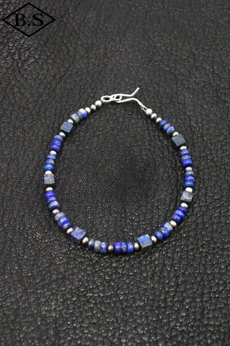 インディアンジュエリー INDIAN JEWELRY 小物 ブレスレット FB38-022 ナバホパール ラピスラズリ 19.5cm