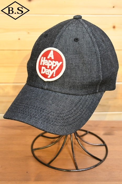 UES / ウエス UES キャップ 82BDC ブラックデニムキャップ A HAPPY DAY