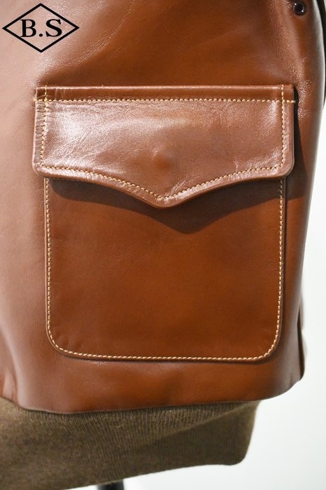 buzz rickson TYPE A-2 レザー ジャケット ブラウン Buzz Rickson's バズリクソンズ Flight Jacket type A-2