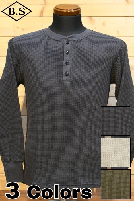 ダリーズ DALEE’S 長袖Tシャツ 2230HT 30s WAFFLE HENLY THERMAL