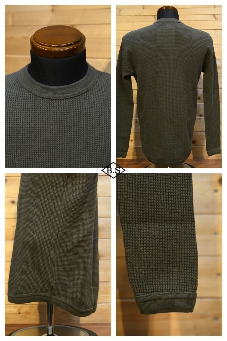 CUSHMAN / クッシュマン CUSHMAN ロンT 26361 BIG WAFFLE LONG SLEEVE