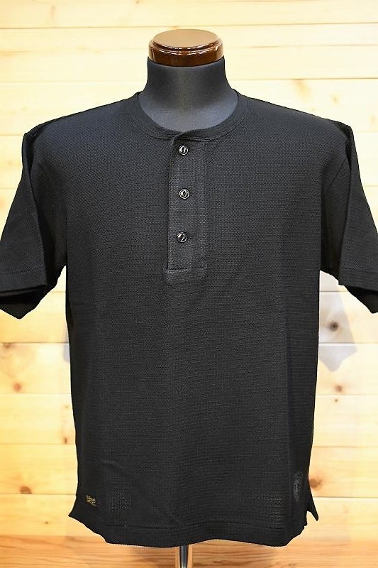 コリンボ Tシャツ COLIMBO ZW-0414 KEFLAVIK HENLEY TEE ブラック