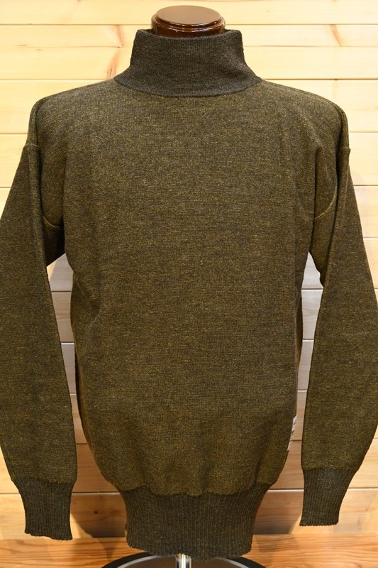 ナイジェル ケーボン 長袖Ｔシャツ Nigel Cabourn 8043-00-40000 4WAY ハイネック ニット グリーン