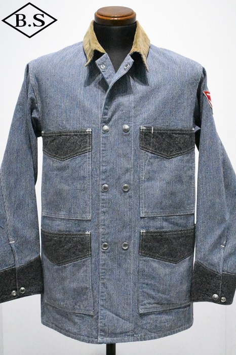 ウエアハウス ジョンクラッコー カバーオール 38 新入荷🔥 John Gluckow JG-03 Never lost Jacket BLACK&BROWN ダックを