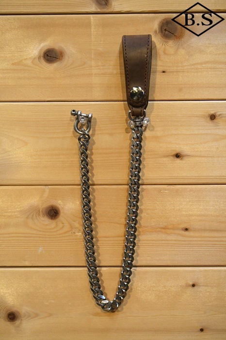 オーパス インセプション  IPC-09 ホースバット ウォレットチェーン 茶芯 インセプション IPC-09 HORSE BUTT LEATHER BRASS CHAIN SILVER