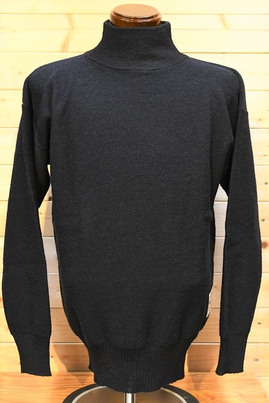 ナイジェル ケーボン 長袖Ｔシャツ Nigel Cabourn 8043-00-00050 4WAY ハイネック ニット ネイビー