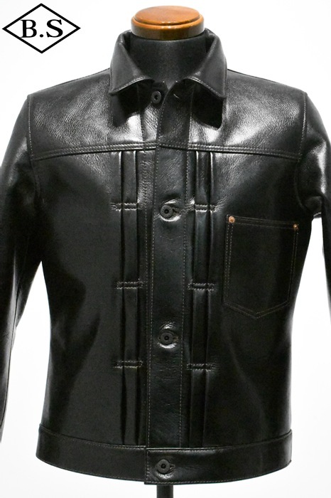 別注 ワイツーレザー Y’2 LEATHER レザージャケット LSB-140-T 26  ANILINE STEER 大戦モデル BLACK