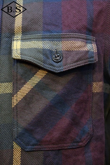 UES / ウエス UES 長袖シャツ 502354 エクストラヘビーネルシャツ