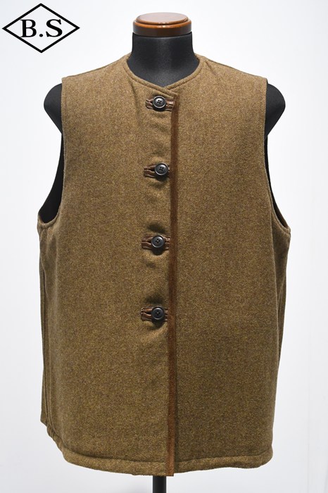 H*e様 Qnine(9) カウレザーベスト アイテム別 / ナイジェルケーボン Nigel Cabourn ベスト 8053009000212