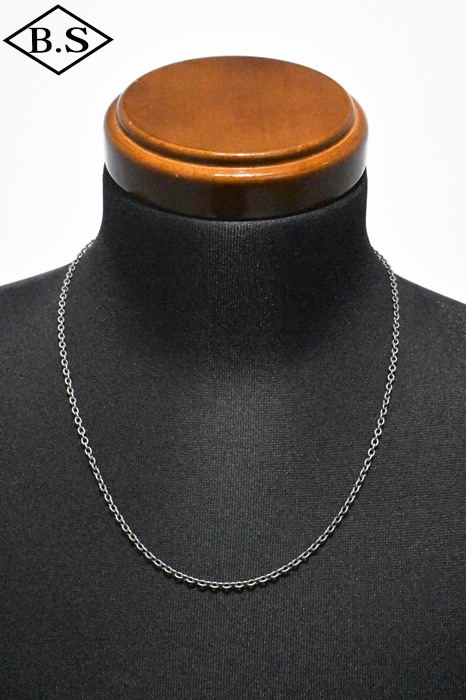 インディアンジュエリー INDIAN JEWELRY 小物 ネックレス  CLX80-55cm 幅2.8mm あずきチェーン 線径0.8mm 燻し銀 55cm