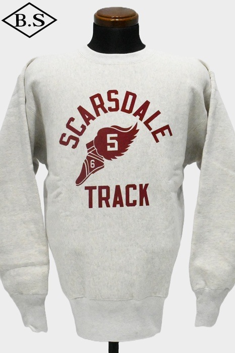 チャンピオン CHAMPION スウェット C3-W033 TRUE TO ARCHIVES RW CREWNECK SWEATSHIRT シルバーグレーＸマルーン