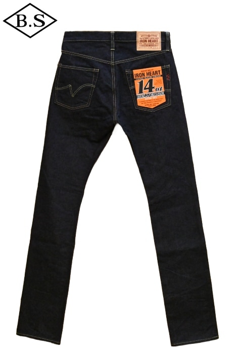 み*し様 IRON HEART14oz セルビッチデニム スリムストレート ホワ IRON HEART 14ozセルビッチデニム スーパースリムストレート 36 IRON