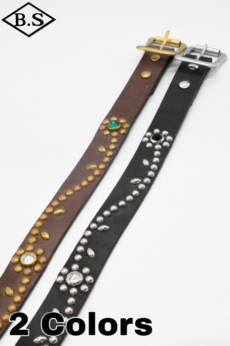 【極厚レザー】COLIMBOコリンボ　レザー リングベルト TRIBOROUGH COLIMBO / コリンボ COLIMBO ベルト ZA-0703 JEWEL STUDDED LEATHER