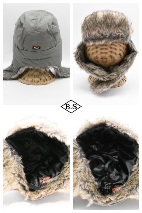 帽子 Real fur cap Ruben キャップ 帽子 RV FAKEFUR CAP/リバーシブル フェイク