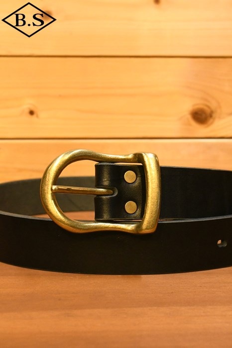 ビッグジョン BIG JOHN ベルト VBLT02 5mm Leather Belt ブラック
