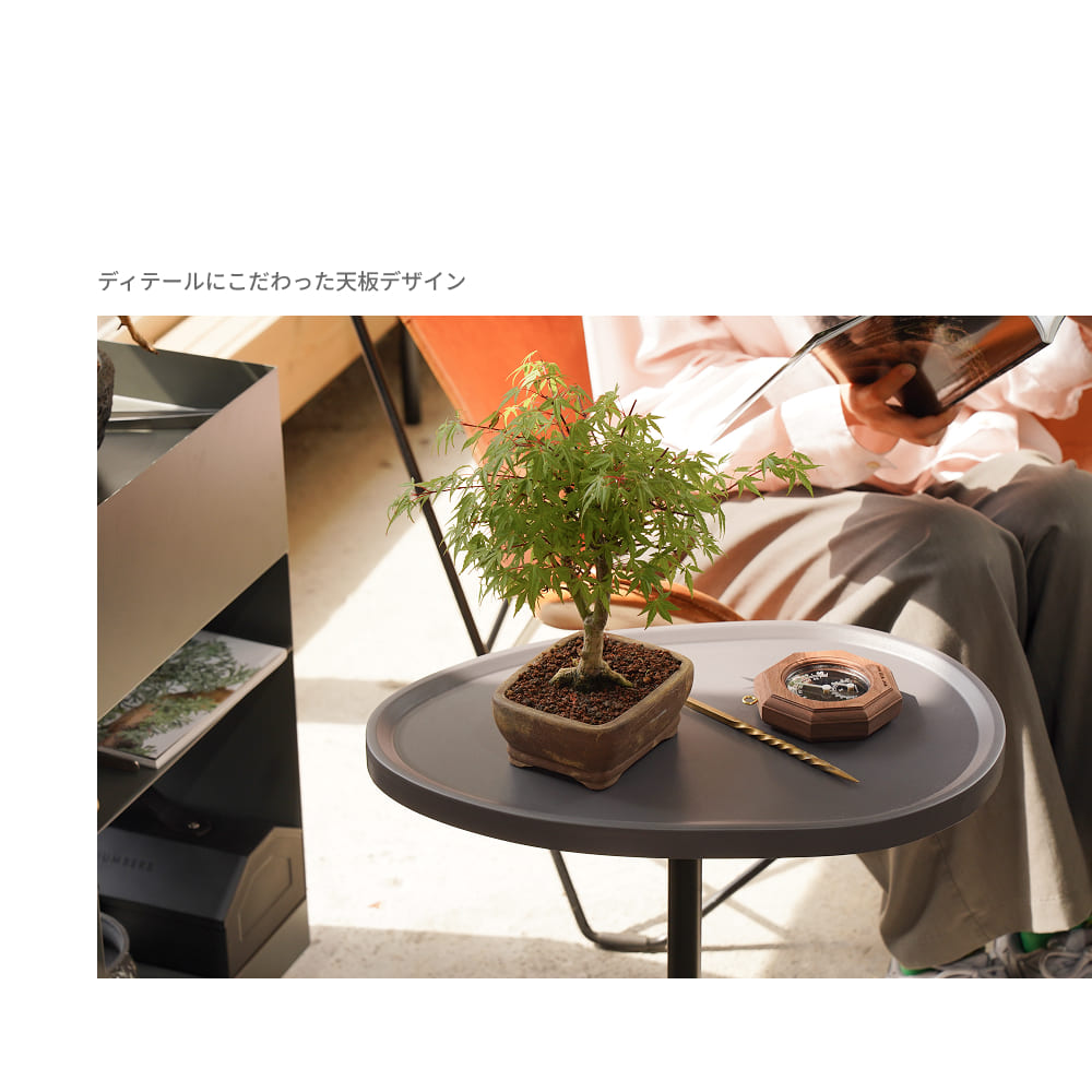 桜材サイドテーブル　コーヒーテーブル　ナイトテーブル　観葉植物置き台 グリーン スタンド B 観葉植物台 無垢材 天然木 ナイトテーブル サイド