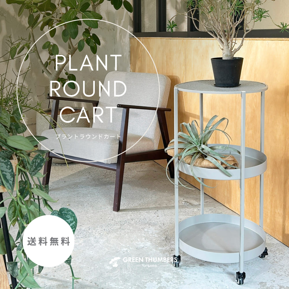 ��PLANT ROUND CART�ۡ�GREEN THUMBERS�åץ��ȥ饦��ɥ����ȡæ�40��H81[cm]