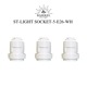 饤ƥ󥰥åȡۥ磻 ST-LIGHT SOCKET-5-E26-WH