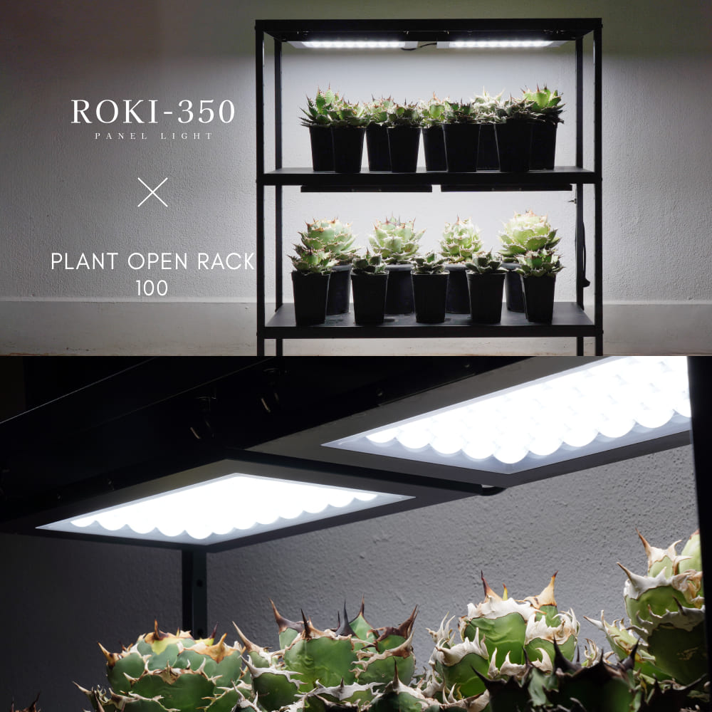 �ڥ��å�����ۡ��ܳ�ê�����������������å�|ROKI-350��PLANT OPEN RACK 100 (�ޥ��ͥåȥեå��դ�)