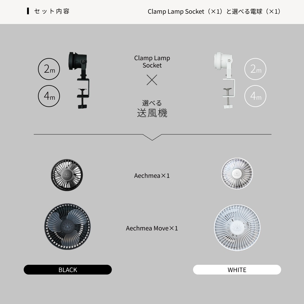�����٤륯���ץ��ץ��������åȡ� ��Clamp Lamp Socket�� �� Aechmea�� or Aechmea Move