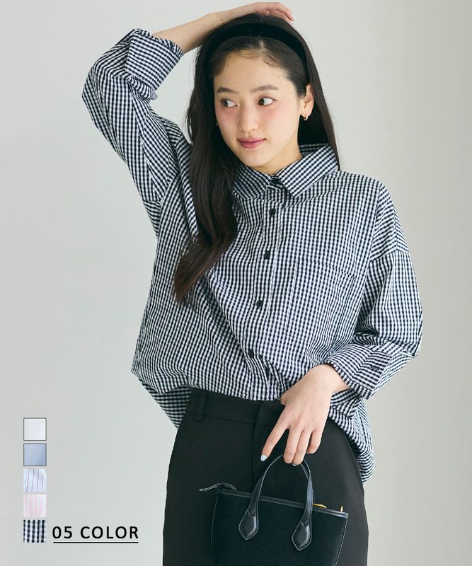 ドロップショルダーオーバーシャツ【宅配便】