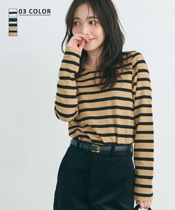 クルーネックボーダートップス【宅配便】 