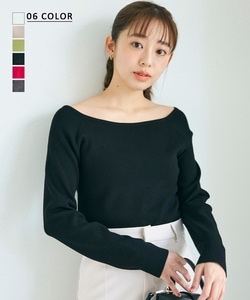 セミオフショルダーニット【宅配便】