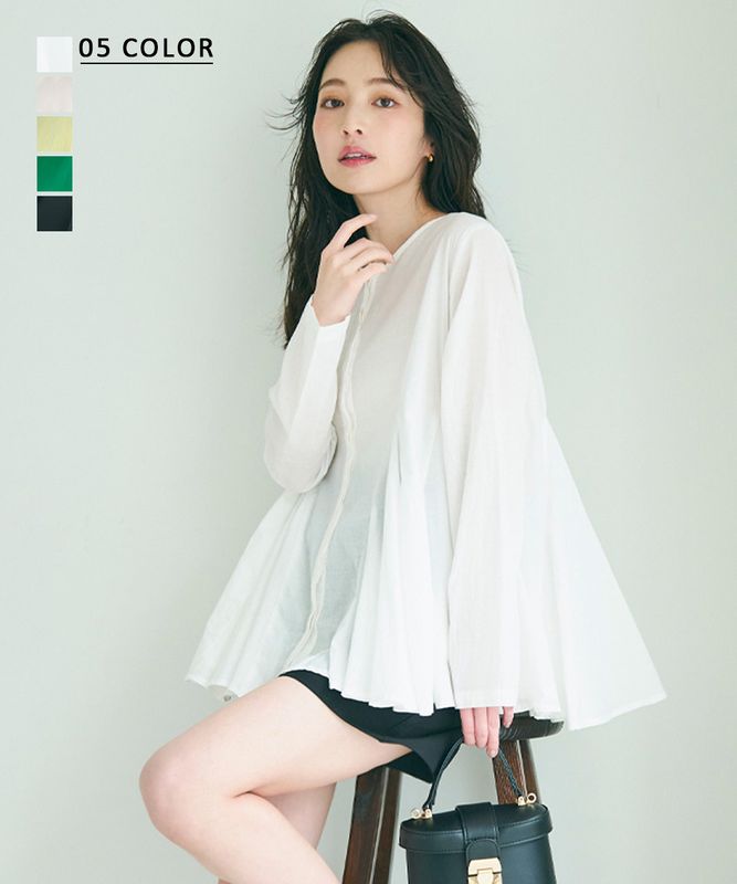 【MAAYA DESIGN】シアーブラウス【宅配便】