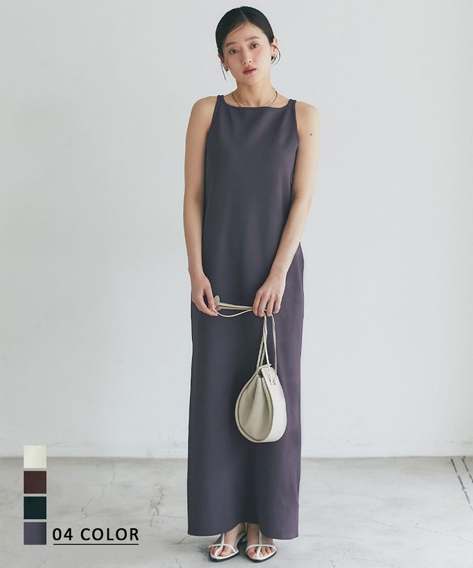 《4/6(月)12時40分販売開始》2WAY Iラインワンピース 【宅配便】