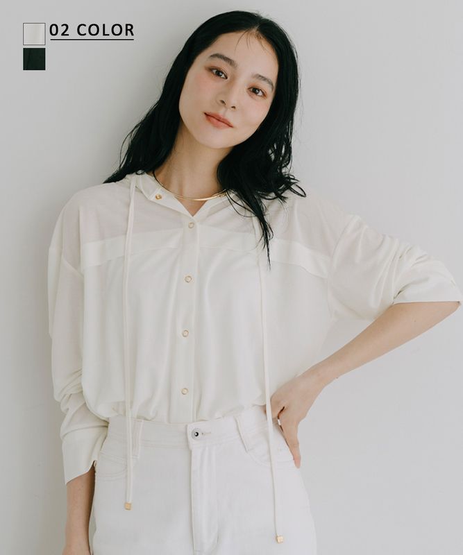 シアーフード付きカットソーブルゾン【宅配便】