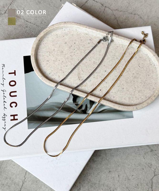 スネークチェーンネックレス【ネコポス便可】 