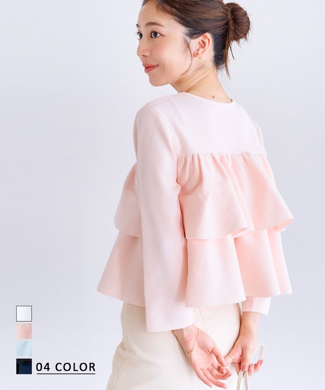 クロップドフレアニット 【宅配便】