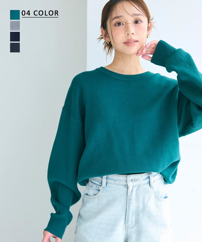 スウェットライクオーバーニット【宅配便】