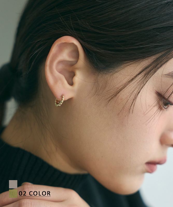 ビジューリングピアス【ネコポス便可】