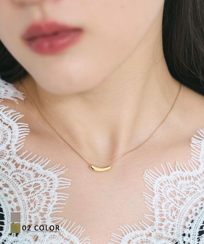 ウェーブモチーフネックレス【ネコポス便可】 