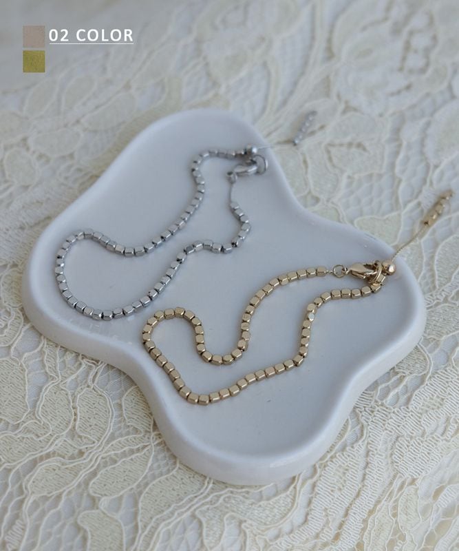 スクエアストーンブレスレット【ネコポス便可】 